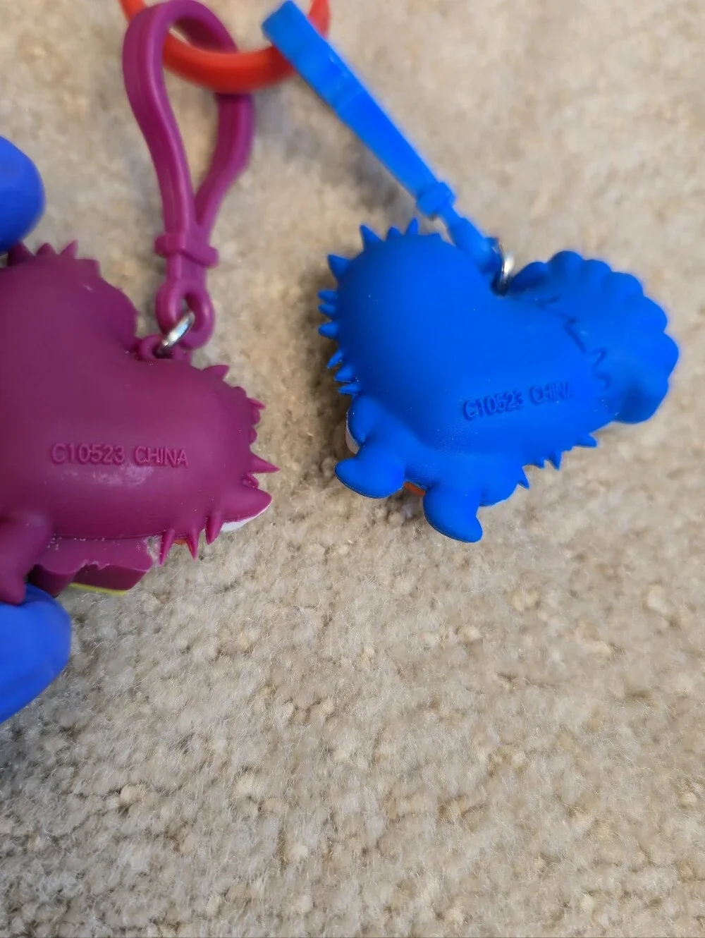 Kids Heart Challenge Character Keychains Lot Of 4 Spark Chef Star Buster